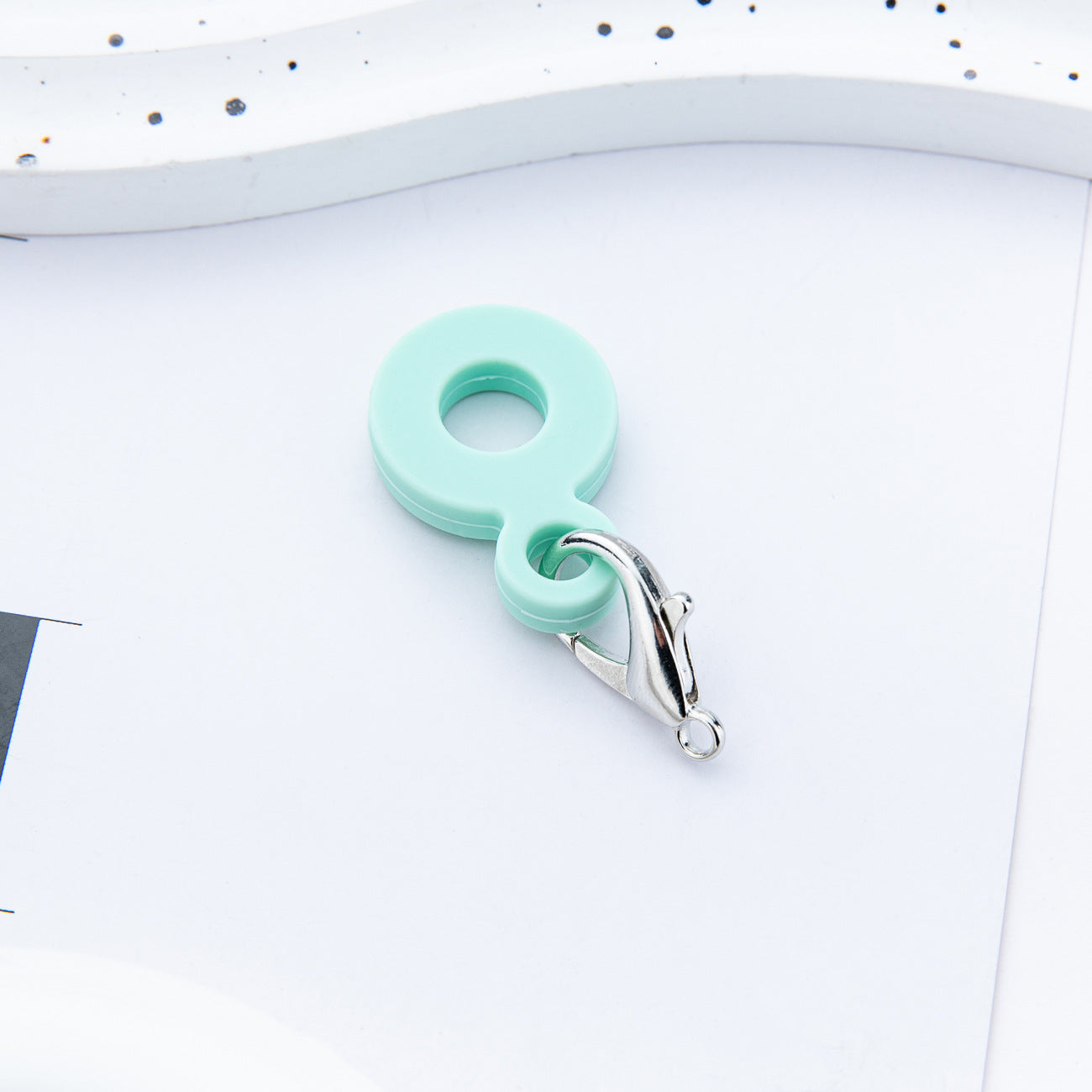 Wholesale Creative DIY silicone straw pendant suitable for 8mm-10mm water cup straw silicone pendant factory direct sales